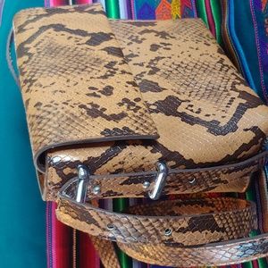 Urban Outfitters Crossbody Bags | Urban Outfitters Brown Snakeskin Purse